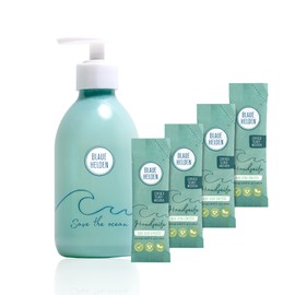 Blaue Helden Hand Soap Aloe Vera Starter Set + 4 x Refill Powder