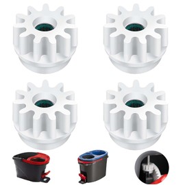GIUSOBG 4-Piece Spin Mop Replacement Parts Pedal Broom Gear Spin Mop Bucket Clutch Bearing Gear Sprocket Replacement Compatible Way Bearing Pinion Pedal Repair Replacement Compatible Vileda More