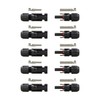 Renogy 5 Pair Solar Panel Cable Connectors, Black