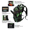 Joystick Gamepad Green Backpack 3rd 4th 5th Grade School Bookbags