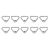 10pcs Silver Screw Nut 304 Stainless Steel Triangle Ring Nut