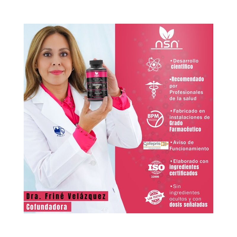 Women JoY Suplemento para Mujer Fenogreco, Maca Negra, Gingseng