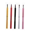 FOMIYES 3pcs Makeup Tool Kit Retractable Lip Brush Applicator Portable