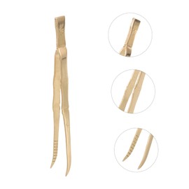 CORHAD Brass Incense Tongs Charcoal Clip Long Anti-scalding Design for Home and Church Use Lightweight Tweezers for Safe Incense Handling and Accessories