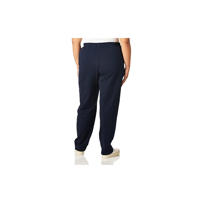 Ruby Rd. Women's Pull-on Stretch French Terry Pants, Navy, Petite/Large
