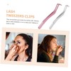Beavorty 2pcs Stainless Steel Eyelash Applicator Tool with Comb Convenient