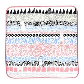 World Create MOOMIN 51367 Microfiber Cloth Botanize Pink 9.8 x 9.8 inches (250 x 250 mm)