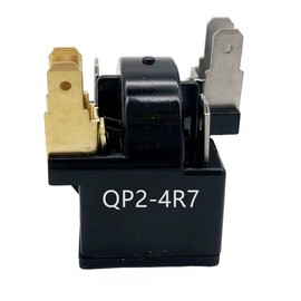 Start Relay Refrigerator PTC Ohm 6 Pin Compressor Starter Replace for QP2-4R7 6 Pin Compatible with Whirlpool Vissani Danby EdgeStar Summit Haier Igloo etc Refrigerator Dehumidier Compressor
