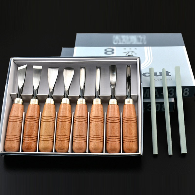 8 In 1 8 Pcs Wood Cutter Wood Carving Tools