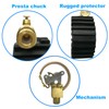 GODESON Presta Valve Tire Pressure Gauge 0-160 PSI/11 Bar