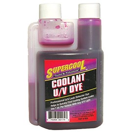 TSI Supercool RD8 Radiator Coolant Water Based U/V Leak Detection Dye (Self Measure Bottle), Purple, 8-Ounce Bottle