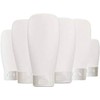 Wabmipe 150ml/5oz Clear Plastic Cosmetic Squeeze Bottles with Flip Caps,