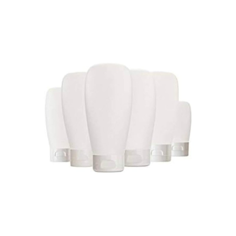 Wabmipe 150ml/5oz Clear Plastic Cosmetic Squeeze Bottles with Flip Caps,
