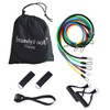 Exercise Resistance Bands Set with Handles, Ankle Straps, Door Anchor