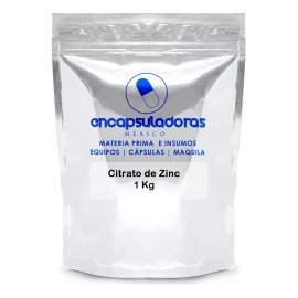 Encapsuladoras México Citrato De Zinc, 1 Kg Sabor Natural