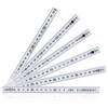 com-four® 5 x Plastic Folding Ruler - 2 Metre Folding