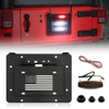 SUPAREE Spare Tire Delete License Plate Relocation Kit w/Plate Illuminate