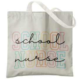 Veqzc Nurse Tote Bag, Nurse Gifts for Women Canvas Tote Bag, Future Nurse Gifts, Nurse Graduation Gifts, Nurse Appreciation Gifts, Nurse Reusable Grocery Bags Shopping Bags