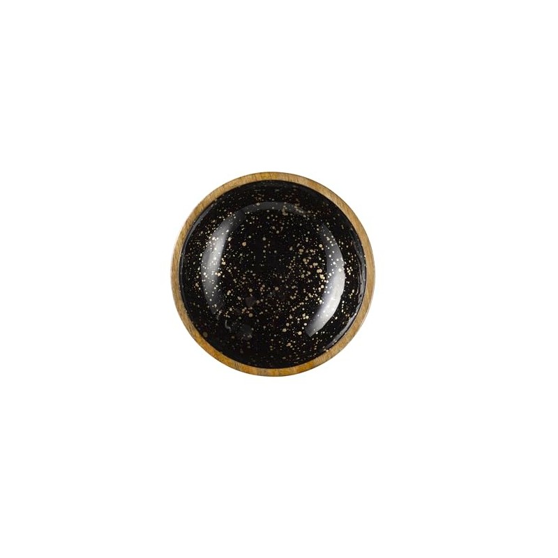 APS 1053 Mango Wood Bowl with Epoxy Resin Coating Inside,
