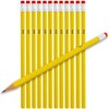 Emraw No 2 HB Wood Cased Pencils with Eraser Top,