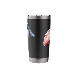 Roseate Spoonbill Bird Stainless Steel Insulated Tumbler
