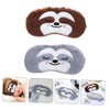 FOMIYES 2pcs Plush Cartoon Animal Sleep Masks for Fluffy Light