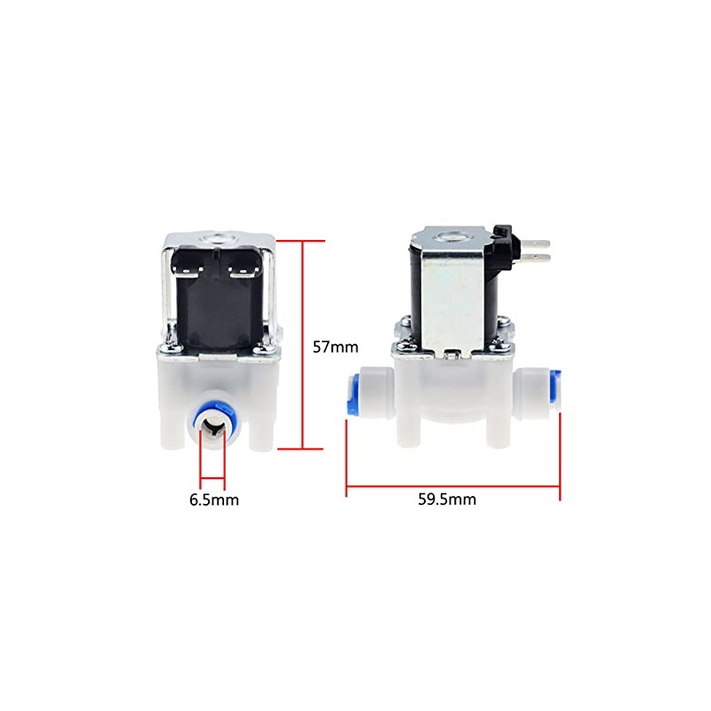 Metaland Water Inlet Solenoid Valve DC24V 1/4" Normally Closed for