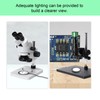 Microscope Bottom Light LED Adjustable Illumination Round Light Source 90‑260V