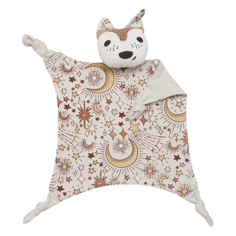 Kippins Organic Cotton Cuddle Blankie Comforter, Dusty the Wombat