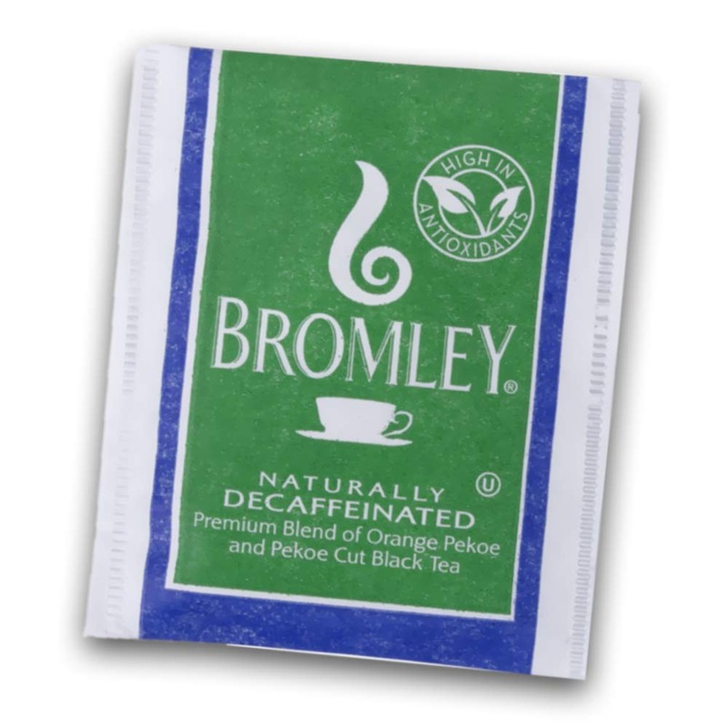 2 Boxes Bromley Naturaly Decaffeinated Tea 100 tea bags Decaf