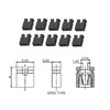 100pcs California JOS 2.54mm Black Jumper Caps Standard Circuit Board
