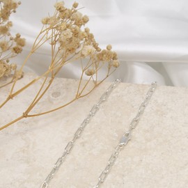 Tuscany Silver Women's Sterling Silver 3.7mm Paper Chain 81cm/32"