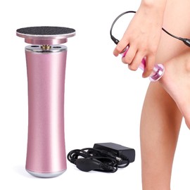 Electric Callus Remover for Feet, Portable Electric Foot Callus Remover, Adjustable Speed, 60PCS Sanding Discs, Pedicure Tools Foot File Grinder Scrubber, Rose Pink