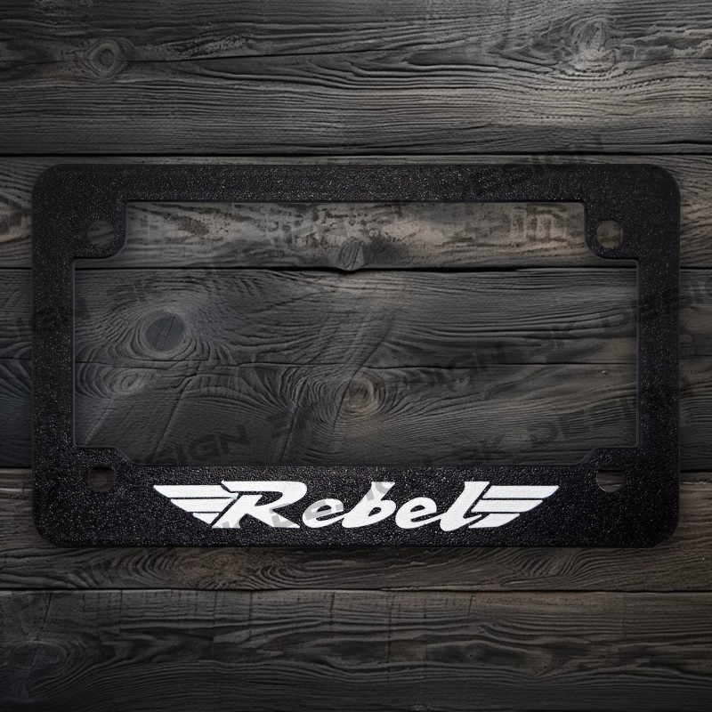 3K Design For Honda Rebel Textured Motorcycle License Plate Frame