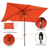 Blissun 10' Rectangular Patio Umbrella Outdoor Market Table Umbrella with