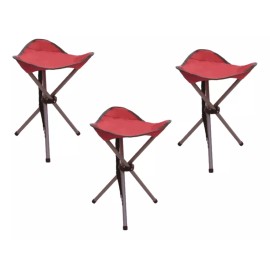 Ozark Trail Set Banco Plegable Campamento Playa Ozark Naranja 3 Piezas