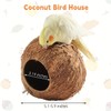 Apatal Coconut Bird Nest for Cage Natural Coconut Shell Birds