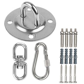 XENVIO Ceiling Hook Heavy Duty 400 kg 360° Rotation with Carabiner