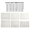 30PCS Frosted Slide Zip Plastic Bags Daisy Pattern Reusable Lightweight