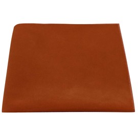 Luxury Amber Brown/Burnt Orange Velvet Pocket Square