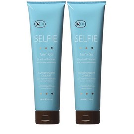 Selfie Tan'n Go Gradual Tanner with 24 Hour Moisturizers, 9 Oz (2 Pack)