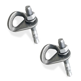 YZTONGPAO 2 Set 304 Stainless Steel Climbing Anchor Bolt, 30KN Rock Climbing Bolt Hanger, Climb Fastening Bolt Safe Fixed Point, Rock Climbing Holds