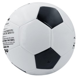 KWOOD Custom Classic Soccer Ball,Engraved Soccer Ball with Premium Pump for Training Recreation Practice,Available for Indoor Outdoor Toddlers Kids Teens Adults (to Nephew)