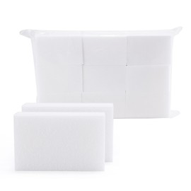 300 Pezzi Pad Unghie per Sgrassare, Dischetti Cotone Senza Pelucchi per Remover Unghie, Salviette Struccanti, Pulizia Pads Unghie per Gel (Bianco)