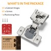 Chibery 30 Pack 3/4" Overlay 3D Soft Close Concealed Hinge