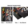 levandeo Glass Wall Clock 30 x 30 cm Glass Picture