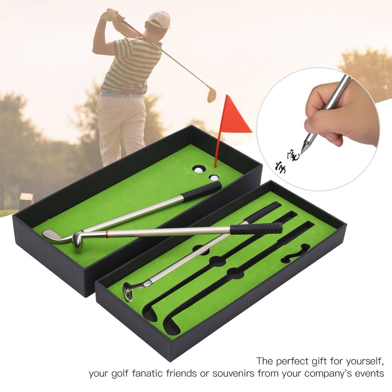 Mini Desk Games Box Green Driving Range with Golf Club