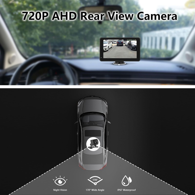 Carplay Screen for Car, 7 Inch Portable Touch Screen Car