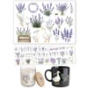 Lavender Motif Transfer Stickers for Stylish DIY Decor