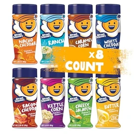 Kernel Season's Popcorn Seasoning Full Size Jars Variety Pack, Retail Sizes (Pack of 8)